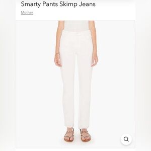 Mother Denim Smarty Pants Skimp Jeans - color is Totally Innocent. Size 25.